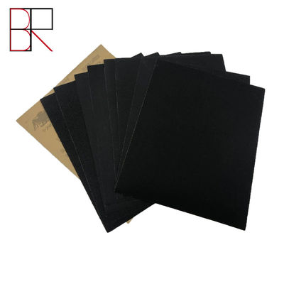 Papier à l'émeri carré de polissage noir du papier sablé 130mm
